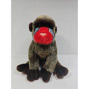 TY Beanie Buddies Mandrill Baboon Monkey Plush Stuffed Animal Toy Vintage 2001